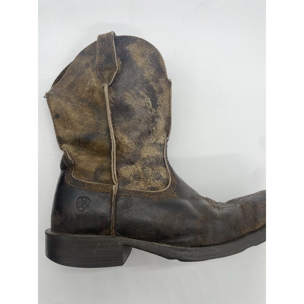 Ariat Men's Rambler Western Boots Earth Brown Square Toe 10D Cowboy Festival - Picture 10 of 11